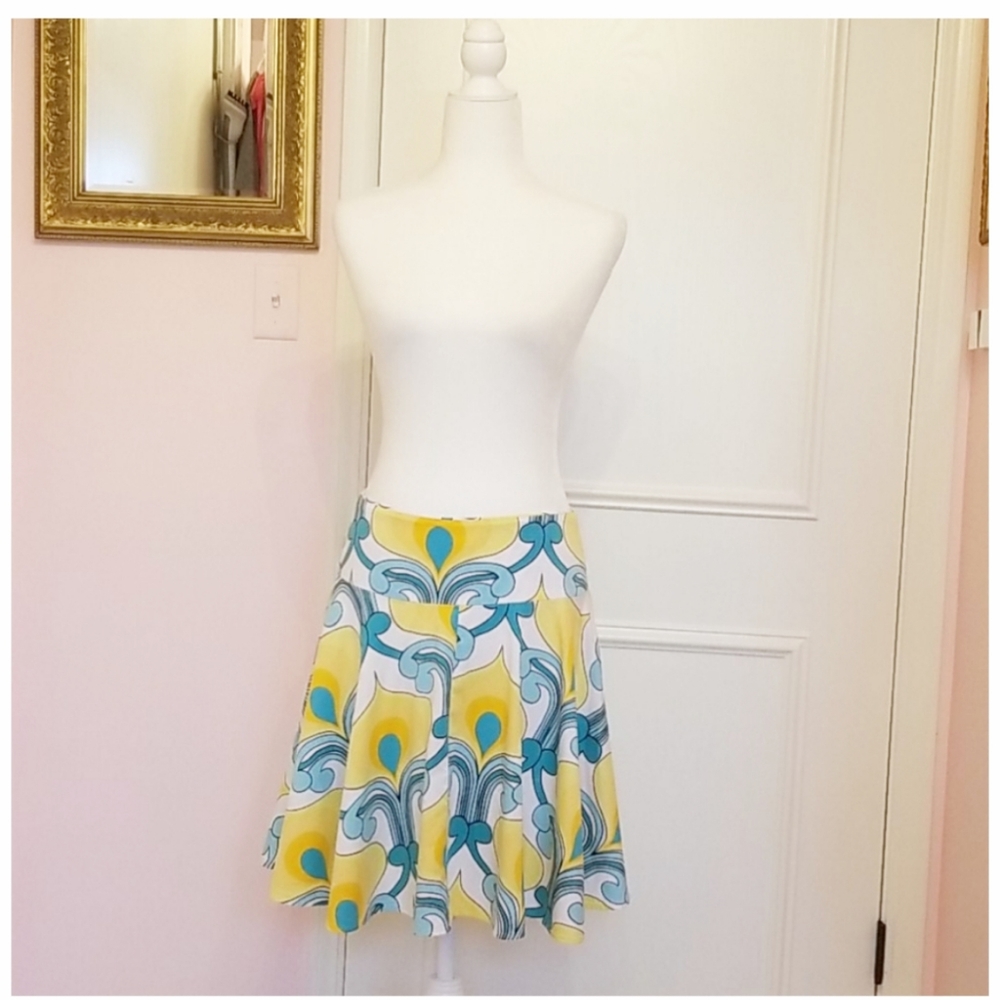 CACHE paisley skirt